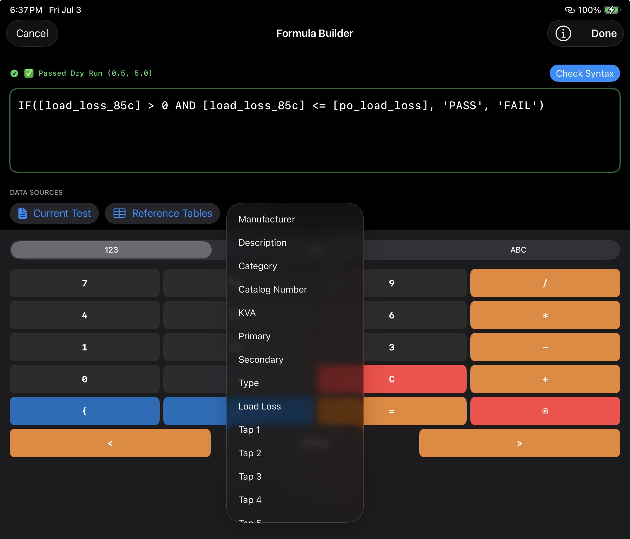 Formula Builder